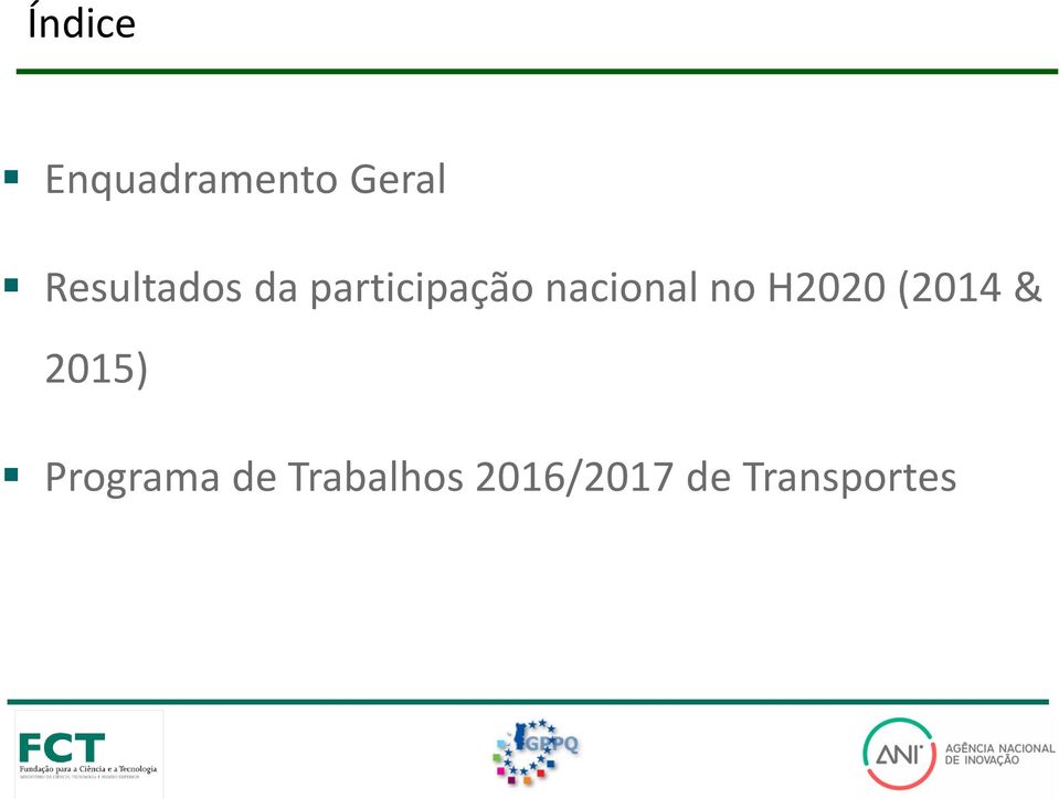 nacional no H2020 (2014 & 2015)