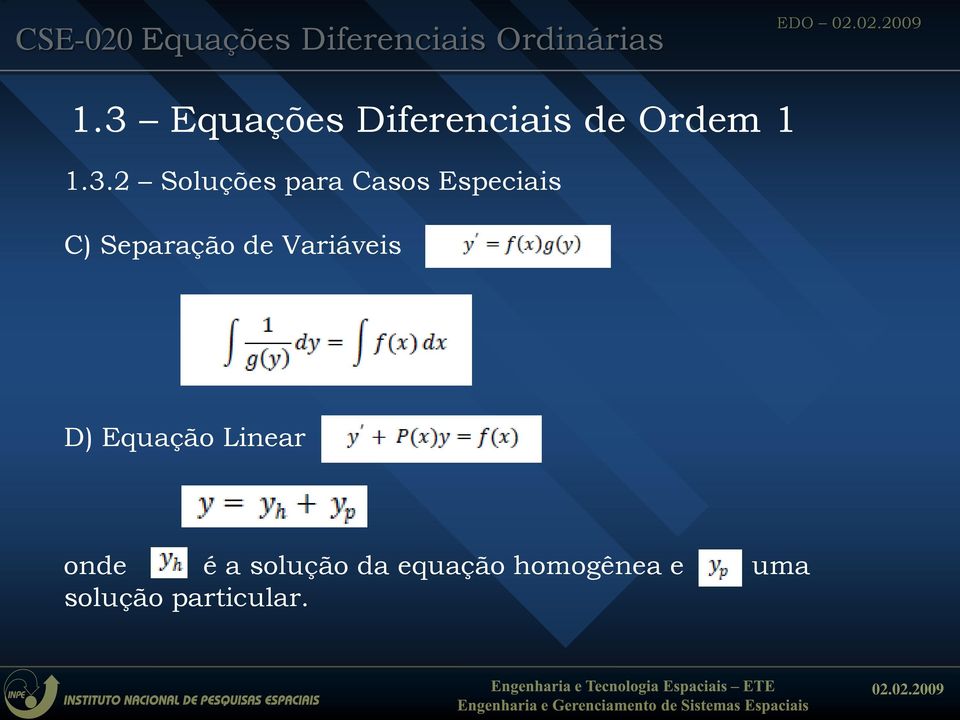 2 Soluções para Casos Especiais C) Separação