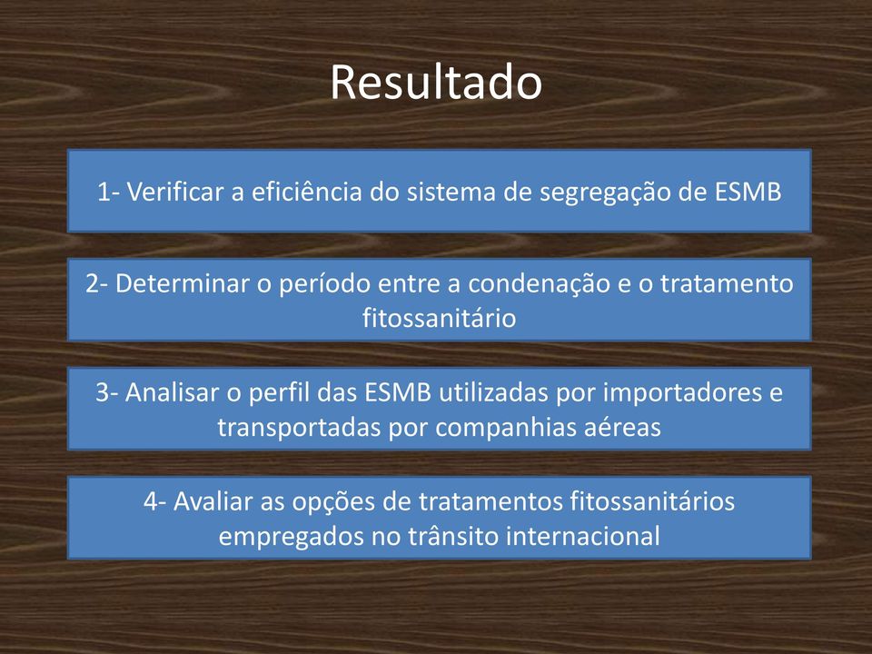 o perfil das ESMB utilizadas por importadores e transportadas por companhias