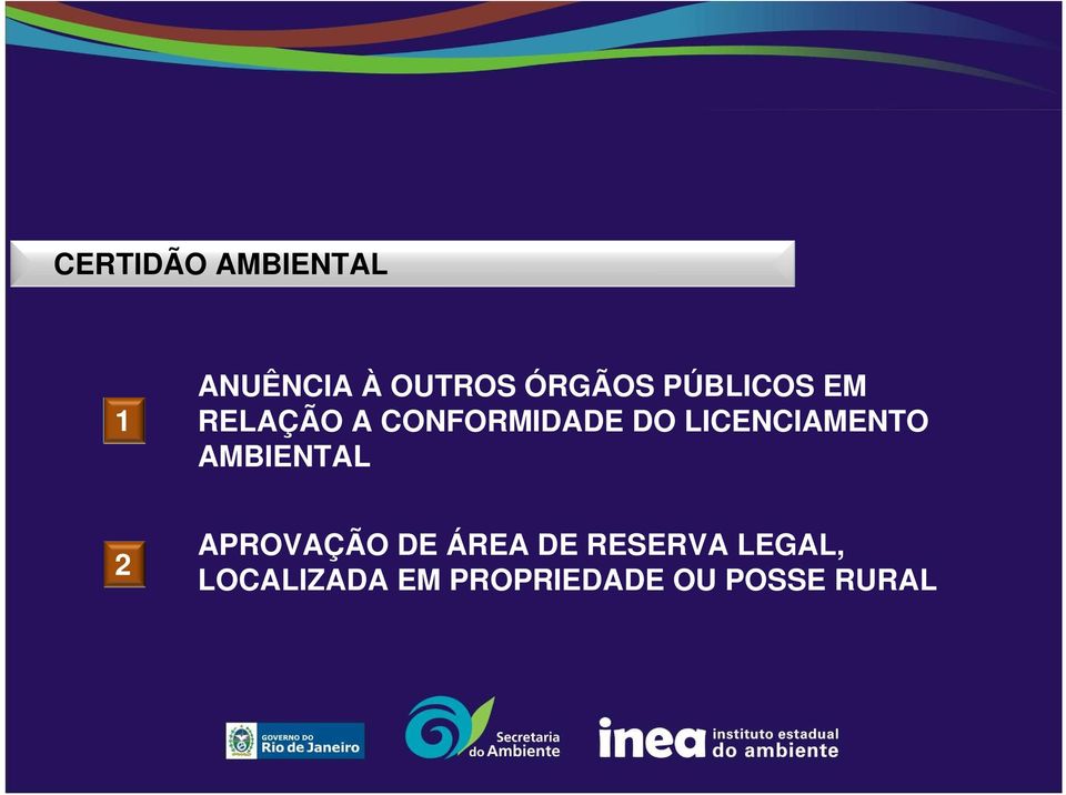 LICENCIAMENTO AMBIENTAL 2 APROVAÇÃO DE ÁREA DE