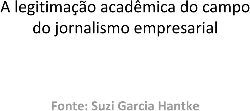 do jornalismo