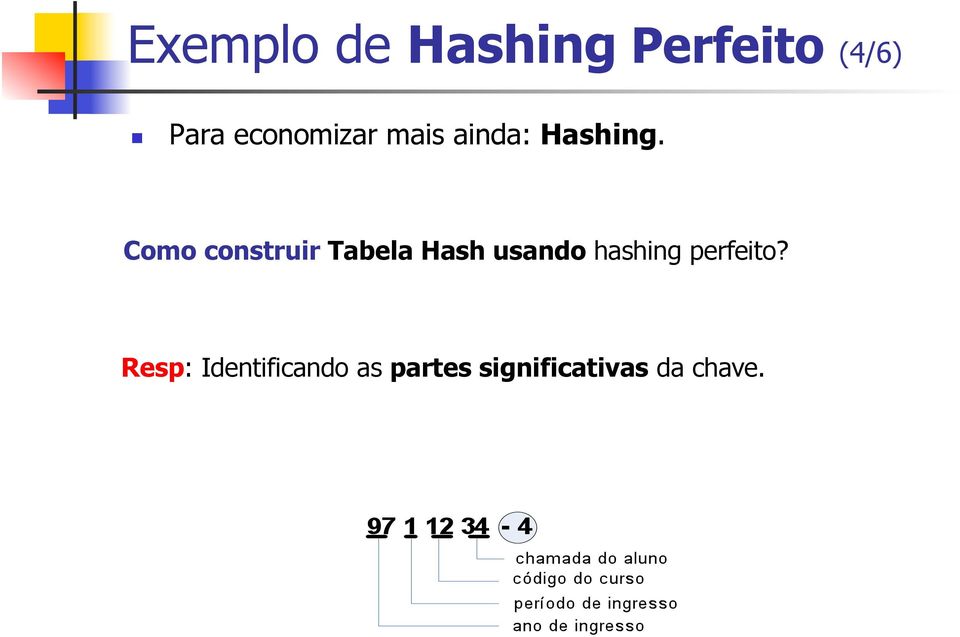 Como construir Tabela Hash usando hashing