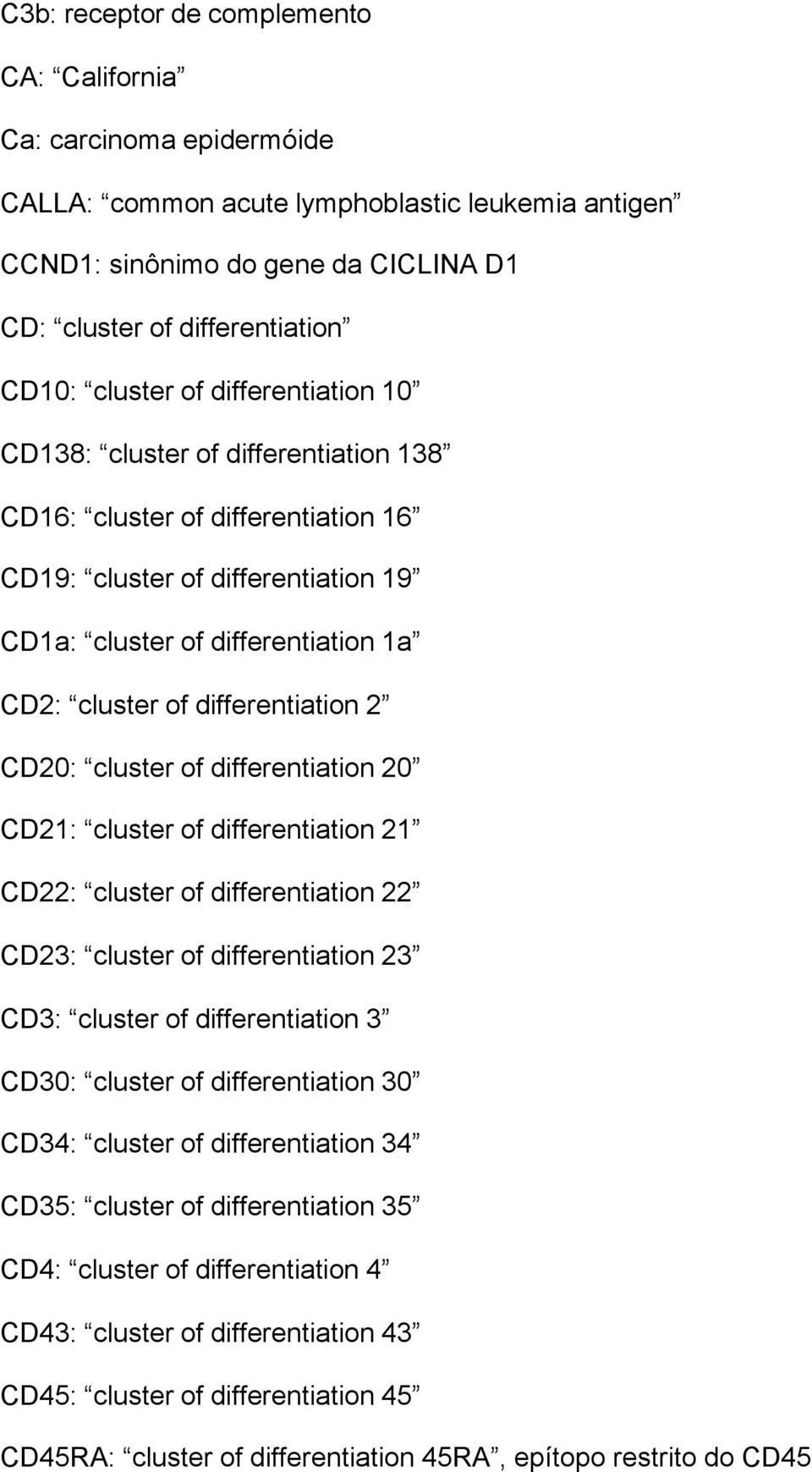 differentiation 2 CD20: cluster of differentiation 20 CD21: cluster of differentiation 21 CD22: cluster of differentiation 22 CD23: cluster of differentiation 23 CD3: cluster of differentiation 3