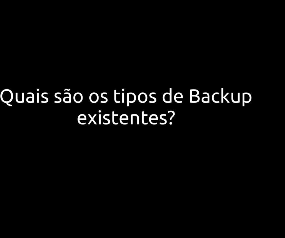 de Backup