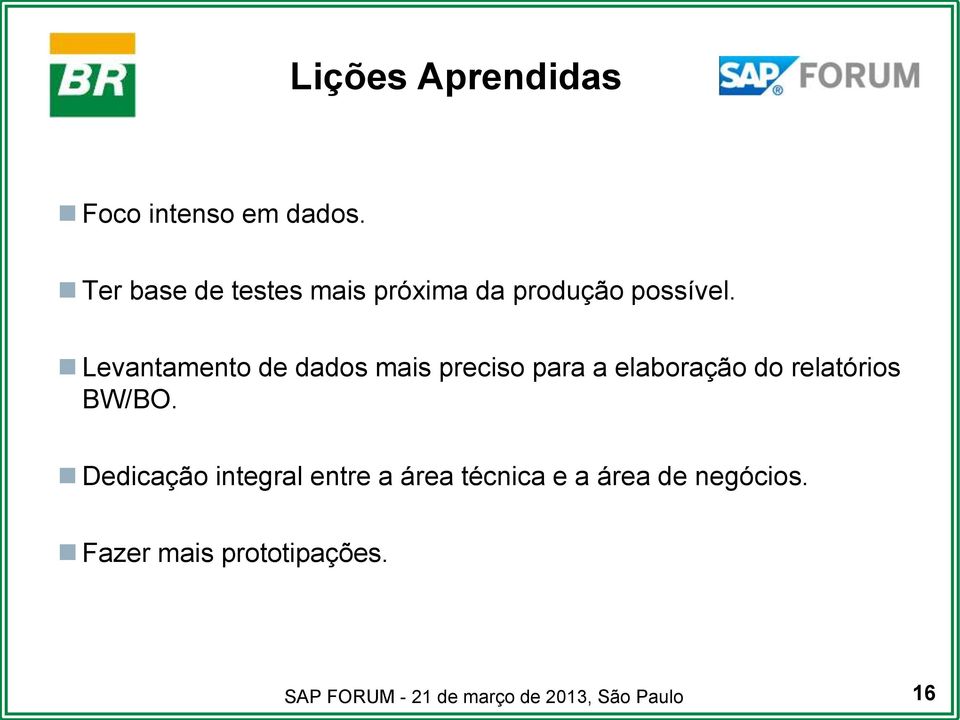 Levantamento de dados mais preciso para a elaboração do