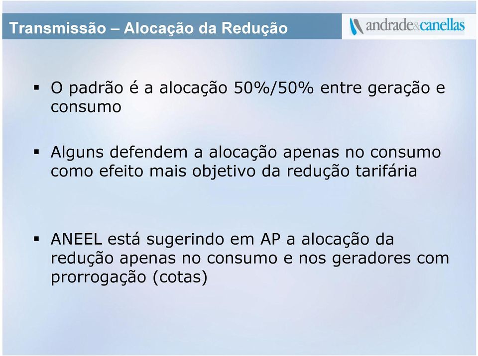 efeito mais objetivo da redução tarifária ANEEL está sugerindo em AP a