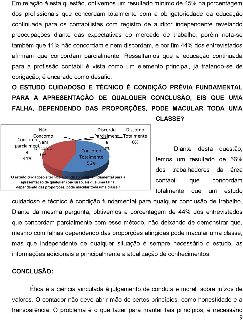 Rssaltamos qu a ducação continuada para a profissão contábil é vista como um lmnto principal, já tratando-s d obrigação, é ncarado como dsafio.