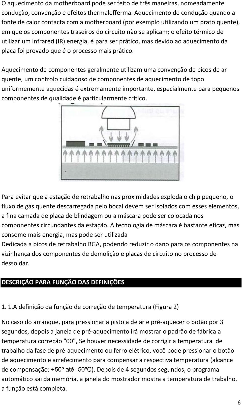 utilizar um infrared (IR) energia, é para ser prático, mas devido ao aquecimento da placa foi provado que é o processo mais prático.