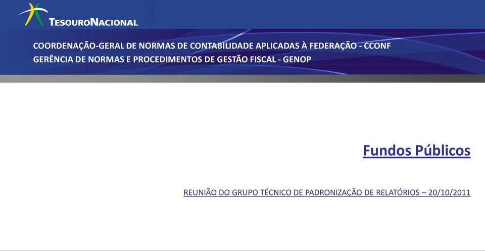 PROCEDIMENTOS DE GESTÃO FISCAL - GENOP Fundos