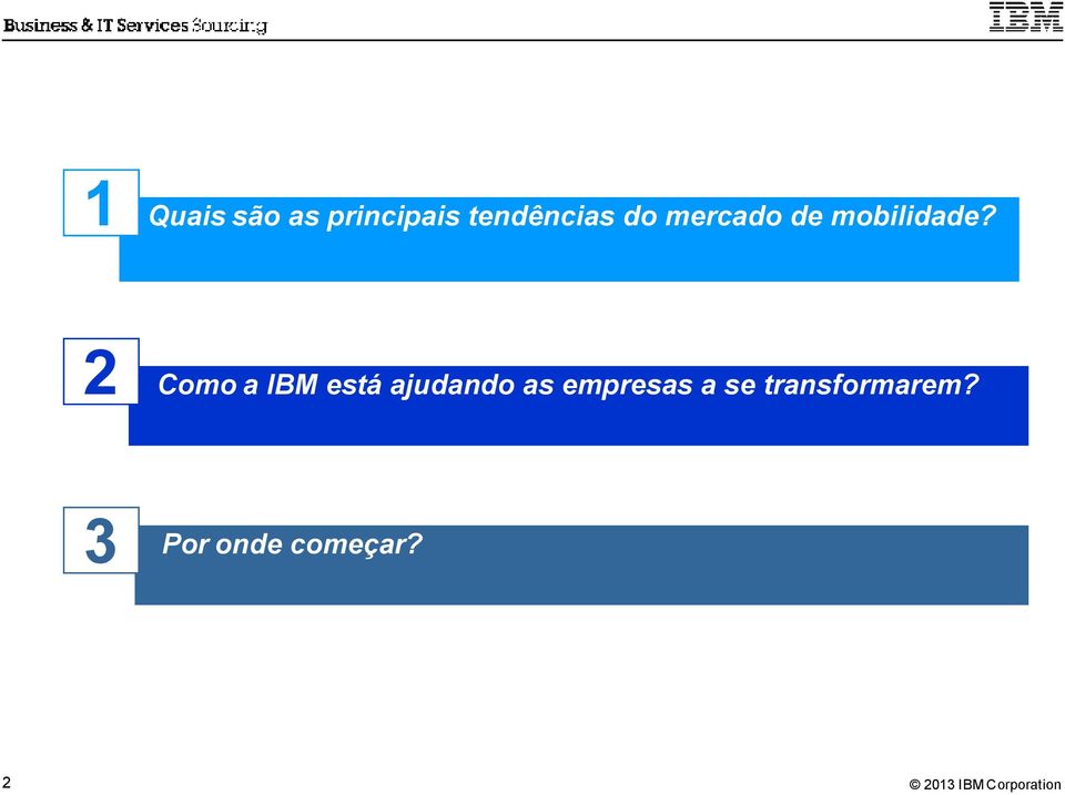 2 Como a IBM está ajudando as