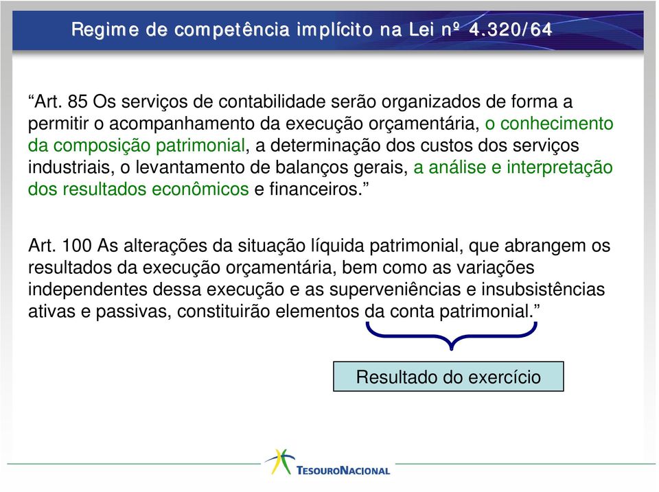 determinação dos custos dos serviços industriais, o levantamento de balanços gerais, a análise e interpretação dos resultados econômicos e financeiros. Art.