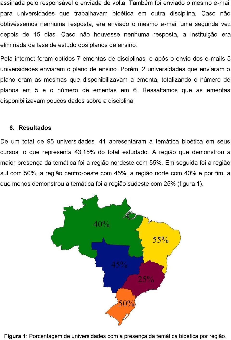 Caso não houvesse nenhuma resposta, a instituição era eliminada da fase de estudo dos planos de ensino.