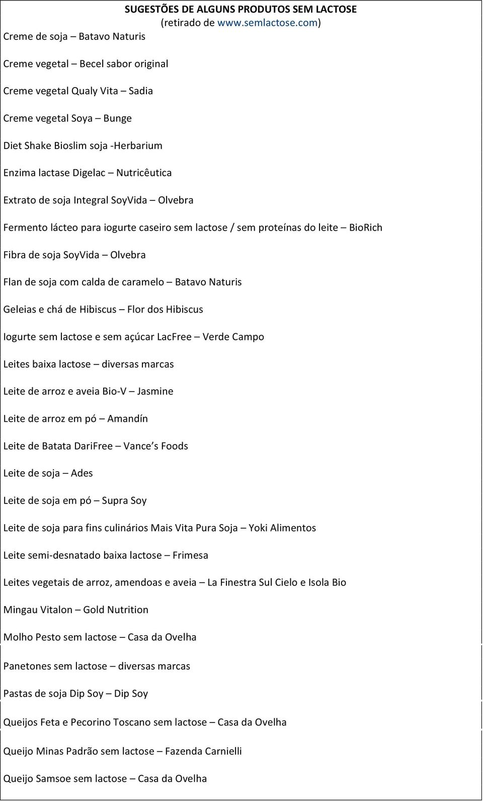 soja com calda de caramelo Batavo Naturis Geleias e chá de Hibiscus Flor dos Hibiscus Iogurte sem lactose e sem açúcar LacFree Verde Campo Leites baixa lactose diversas marcas Leite de arroz e aveia