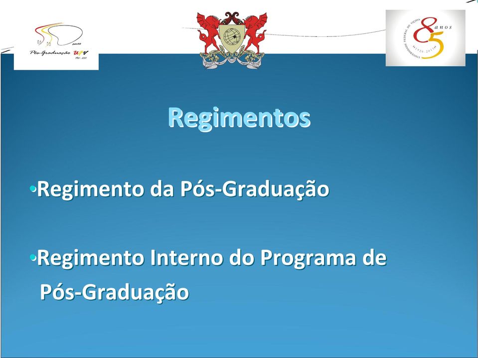 Graduação Regimento