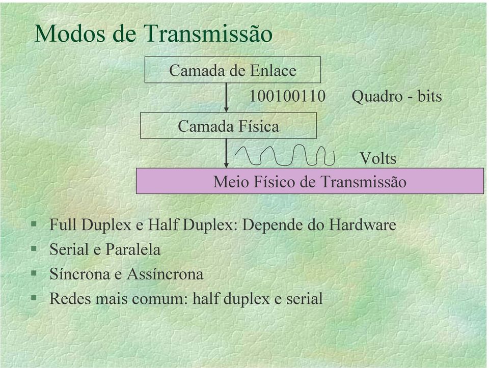 Full Duplex e Half Duplex: Depende do Hardware Serial e