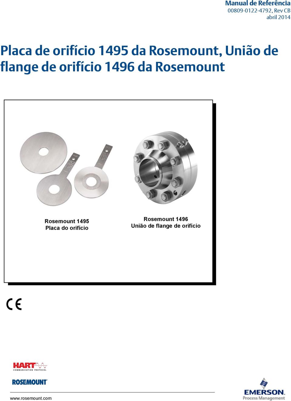 Rosemount Rosemount 1495 Placa do orifício