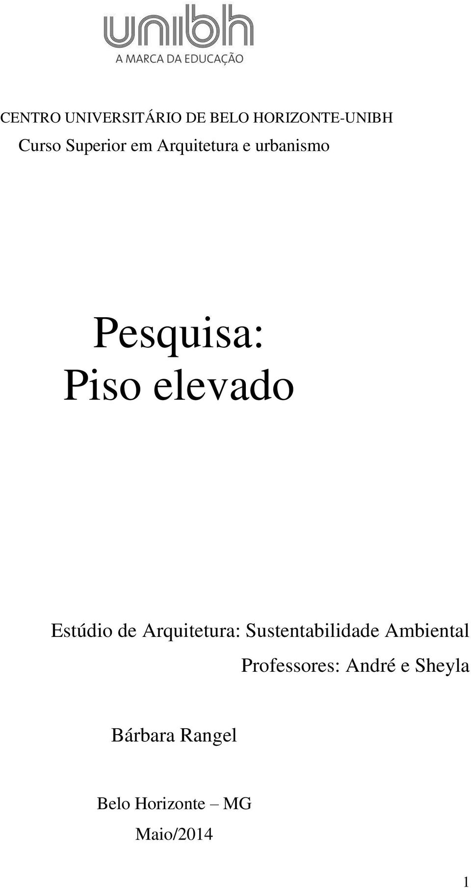 Estúdio de Arquitetura: Sustentabilidade Ambiental