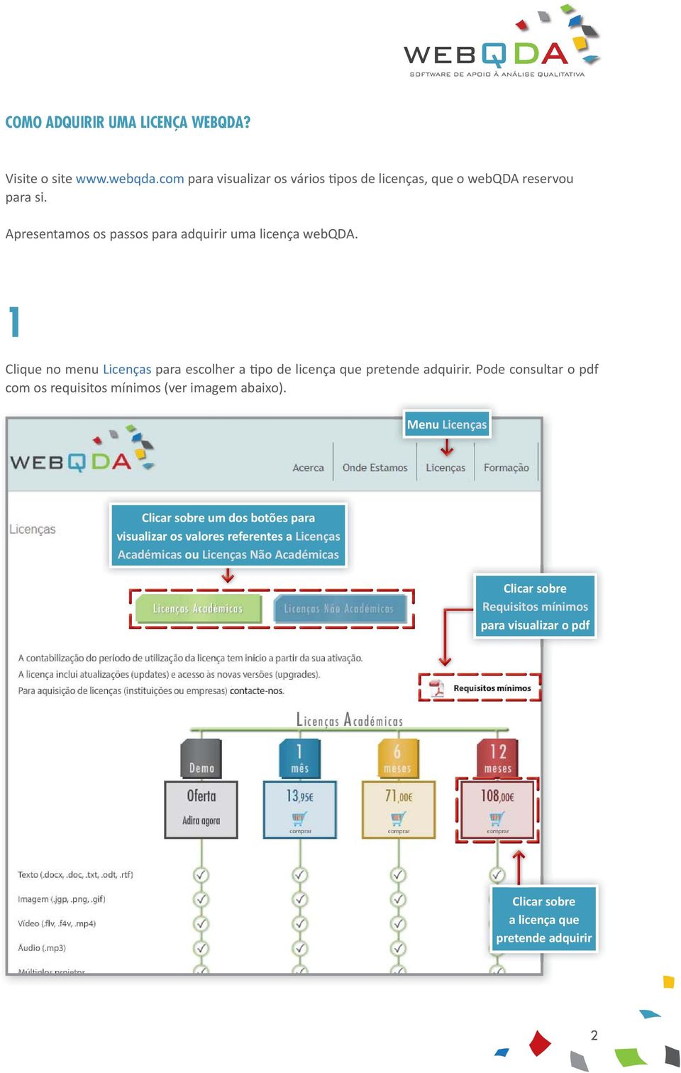 Pode consultar o pdf com os requisitos mínimos (ver imagem abaixo).