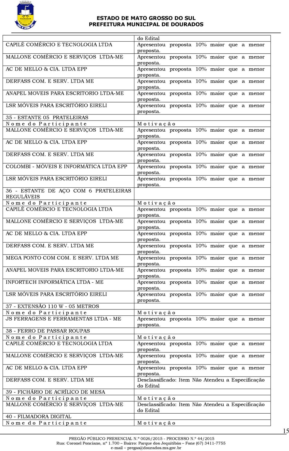 LTDA EPP COLOMBI - MÓVEIS E INFORMÁTICA LTDA EPP LSR MÓVEIS PARA ESCRITÓRIO EIRELI 36 - ESTANTE DE AÇO COM 6 PRATELEIRAS REGULÁVEIS  LTDA EPP MEGA PONTO COM COM. E SERV.