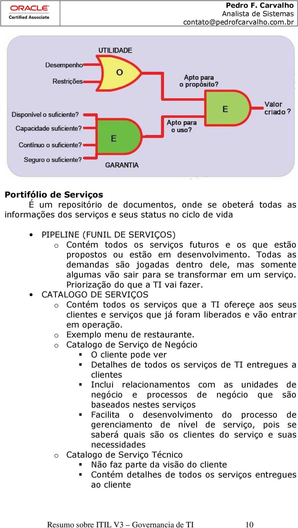 CATALOGO DE SERVIÇOS o Contém todos os serviços que a TI ofereçe aos seus clientes e serviços que já foram liberados e vão entrar em operação. o Exemplo menu de restaurante.