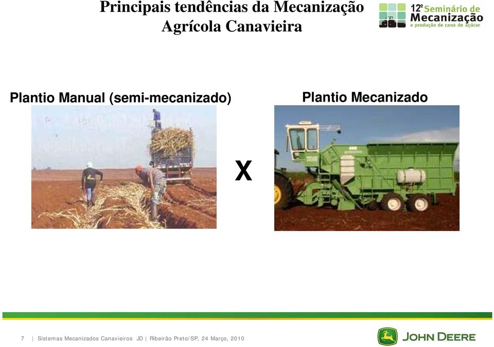 Plantio Mecanizado X 7 Sistemas Mecanizados