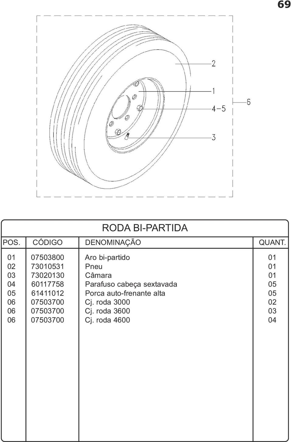 sextavada 05 05 61411012 Porca auto-frenante alta 05 06 07503700