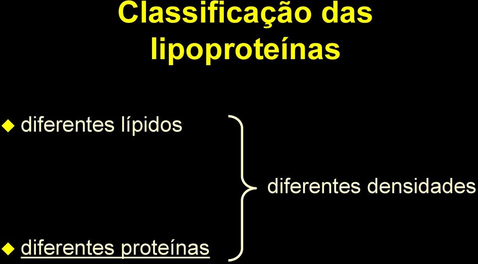 diferentes lípidos