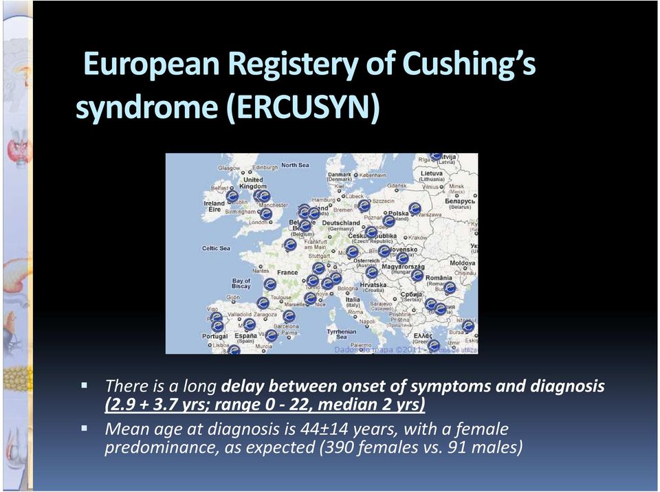 7 yrs; range 0-22, median 2 yrs) Mean age at diagnosis is 44±14