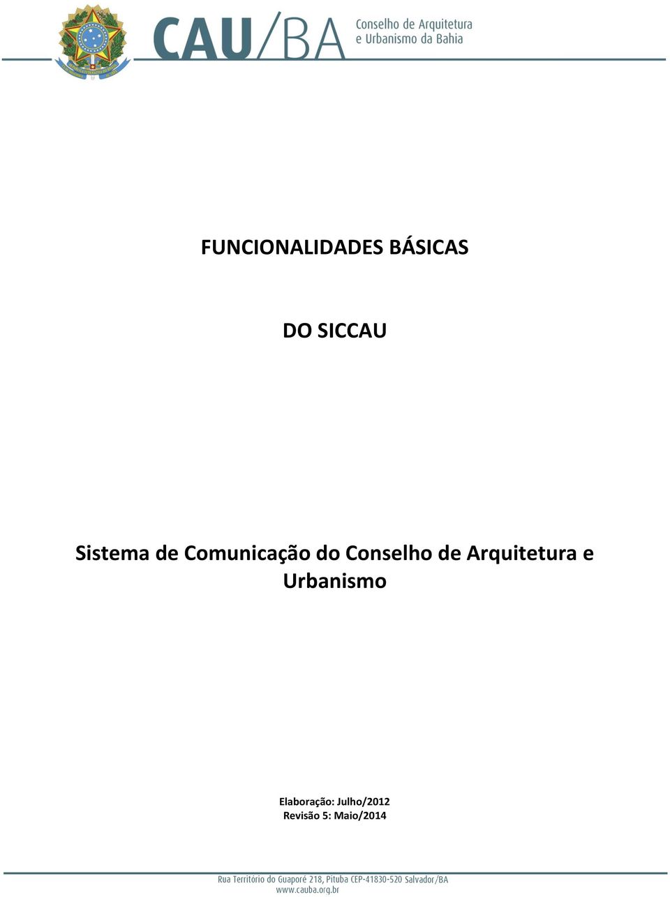 de Arquitetura e Urbanismo