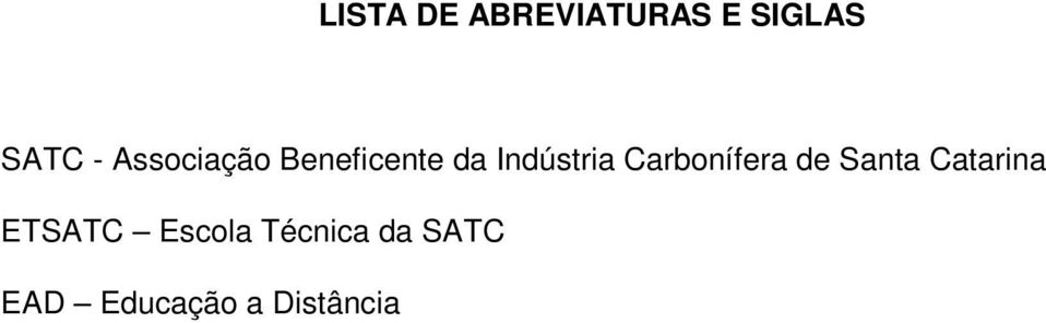 Carbonífera de Santa Catarina ETSATC