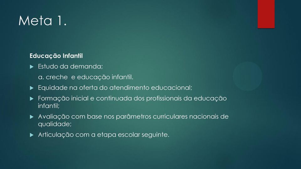 dos profissionais da educação infantil; Avaliação com base nos parâmetros