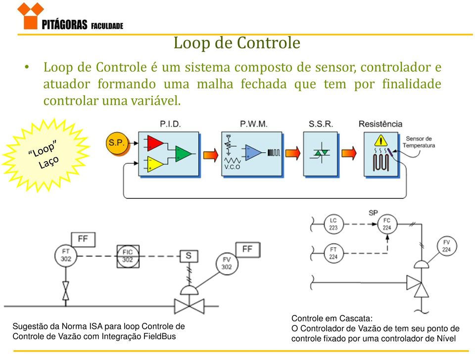 Sugestão da Norma ISA para loop Controle de Controle de Vazão com Integração FieldBus