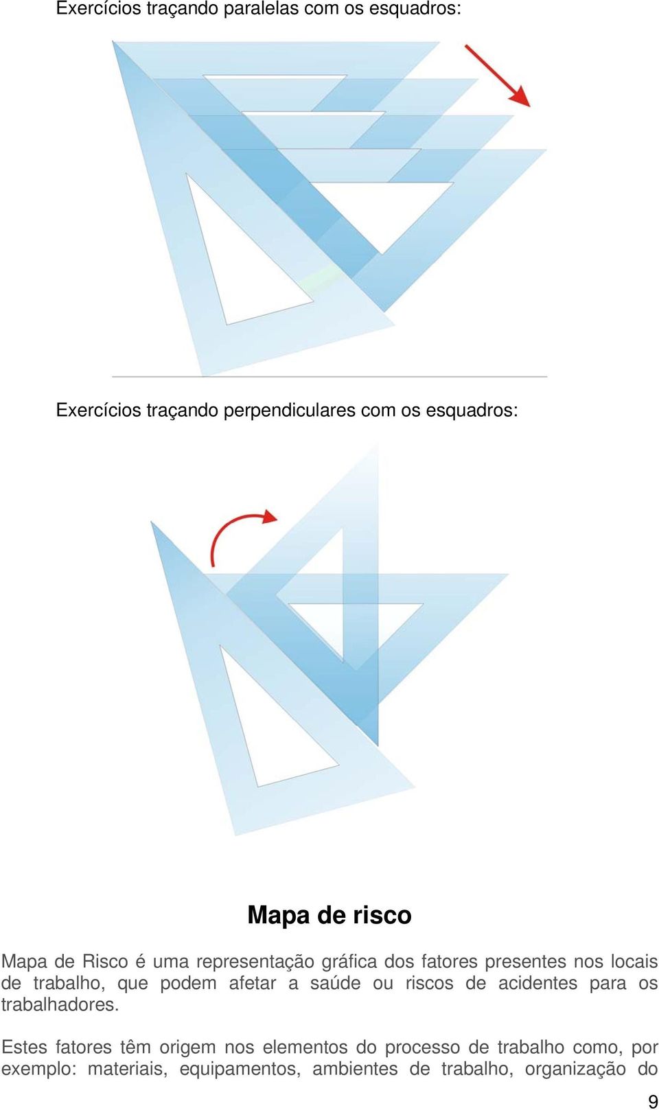 podem afetar a saúde ou riscos de acidentes para os trabalhadores.