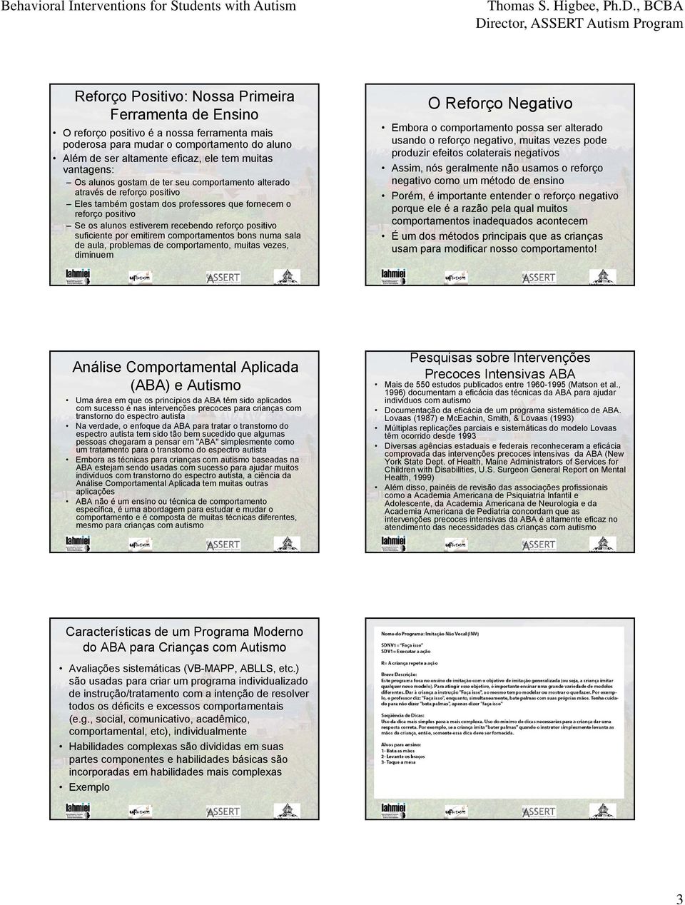 suficiente por emitirem comportamentos bons numa sala de aula, problemas de comportamento, muitas vezes, diminuem O Reforço Negativo Embora o comportamento possa ser alterado usando o reforço