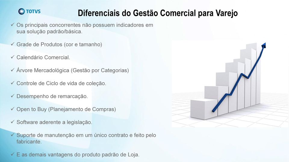 Árvore Mercadológica (Gestão por Categorias) Controle de Ciclo de vida de coleção. Desempenho de remarcação.