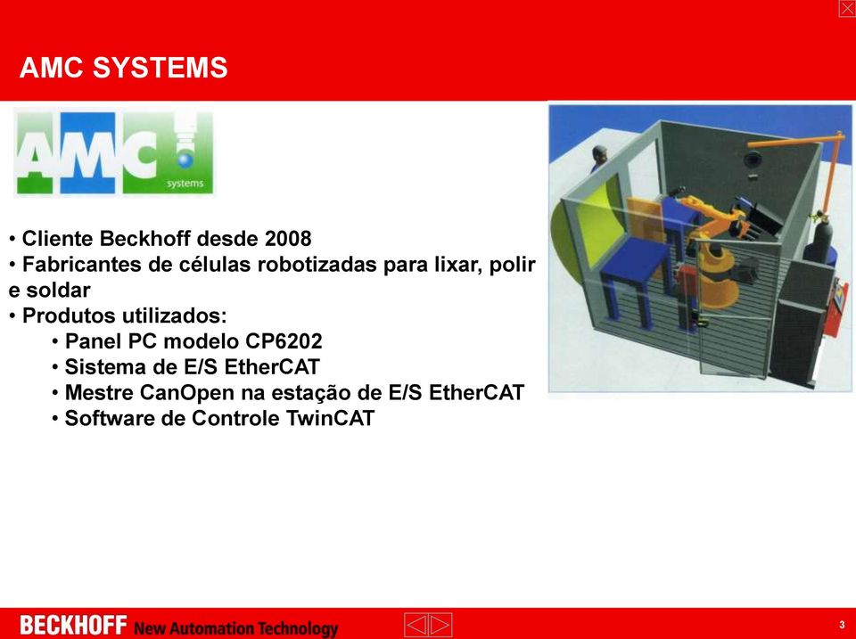 utilizados: Panel PC modelo CP6202 Sistema de E/S EtherCAT