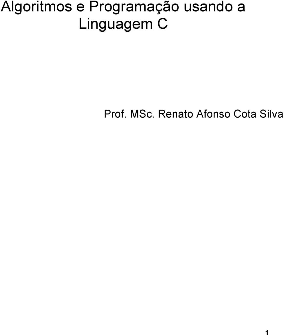 Linguagem C Prof.