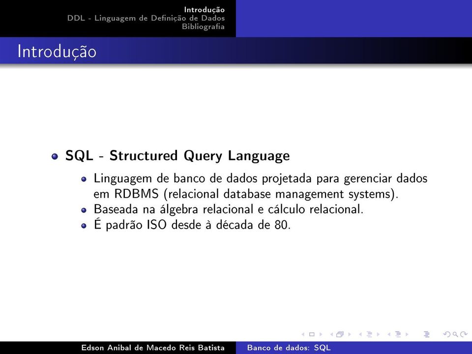 (relacional database management systems).