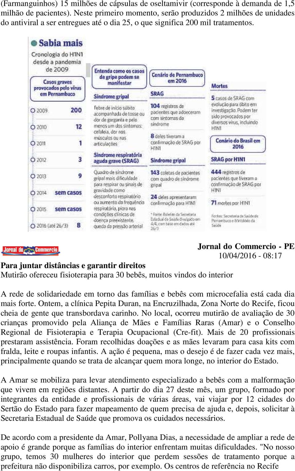 Para juntar distâncias e garantir direitos Mutirão ofereceu fisioterapia para 30 bebês, muitos vindos do interior A rede de solidariedade em torno das famílias e bebês com microcefalia está cada dia