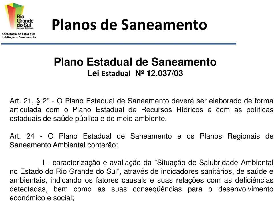 pública e de meio ambiente. Art.