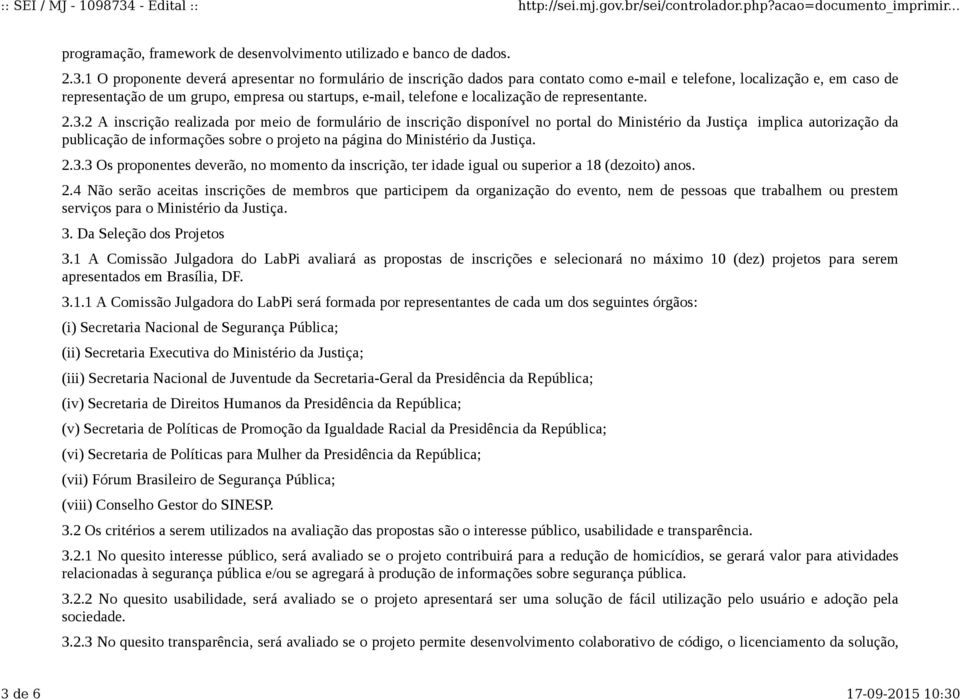 localização de representante. 2.3.