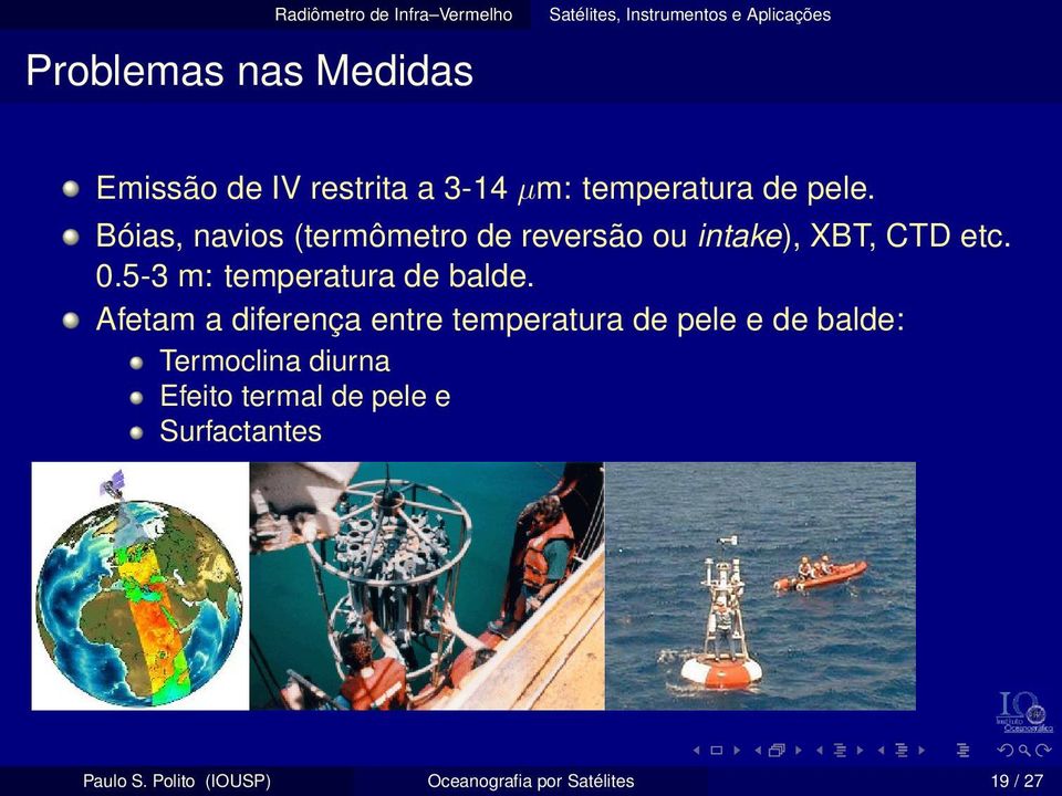 5-3 m: temperatura de balde.