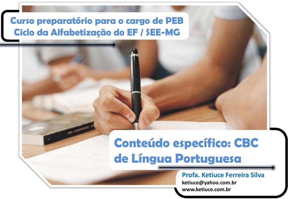 específico: CBC de Língua Portuguesa Profa.