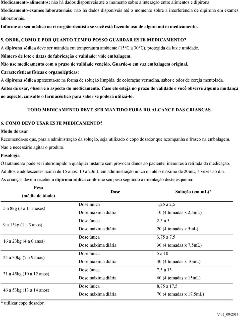 Informe ao seu médico ou cirurgião-dentista se você está fazendo uso de algum outro medicamento. 5. ONDE, COMO E POR QUANTO TEMPO POSSO GUARDAR ESTE MEDICAMENTO?