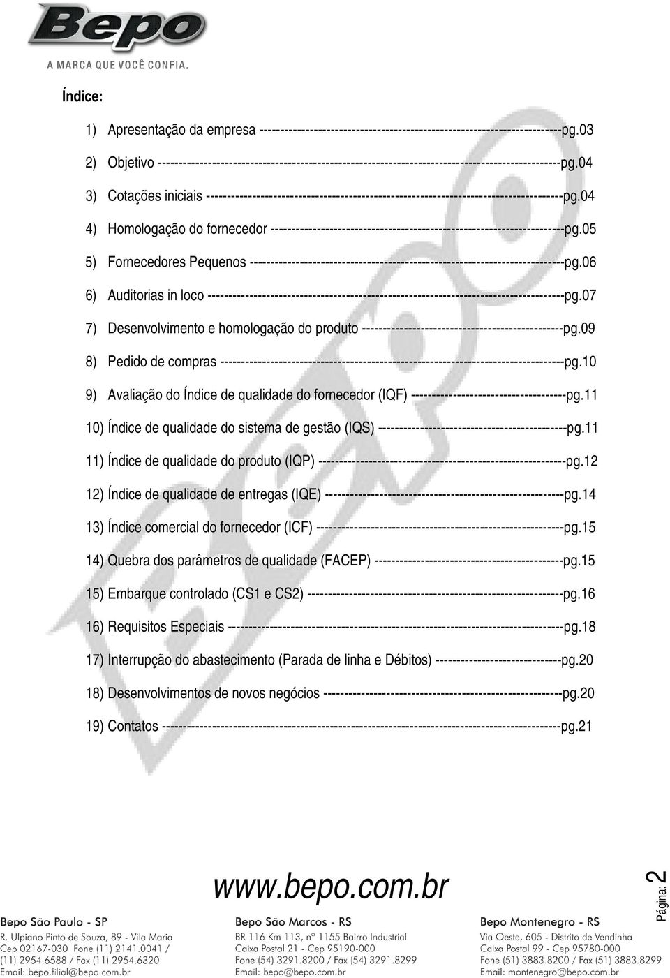 04 3) Cotações iniciais -------------------------------------------------------------------------------------pg.