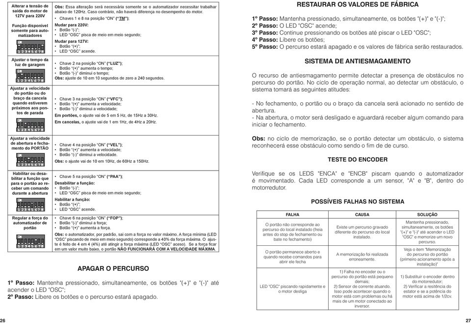 Caso contrário, não haverá diferença no desempenho do motor.