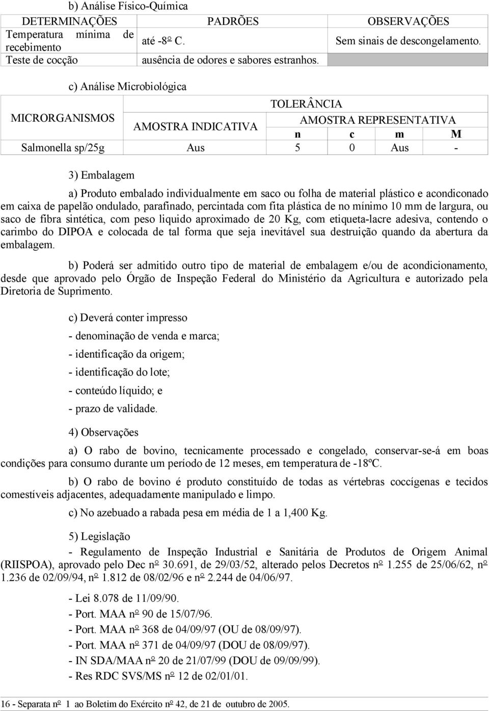 de material plástico e acondiconado em caixa de papelão ondulado, parafinado, percintada com fita plástica de no mínimo 10 mm de largura, ou saco de fibra sintética, com peso liquido aproximado de 20