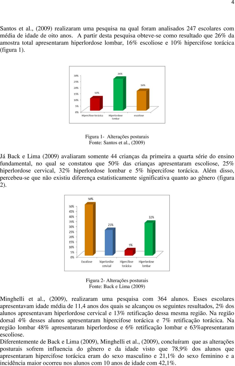 Figura 1- Alterações posturais Fonte: Santos et al.