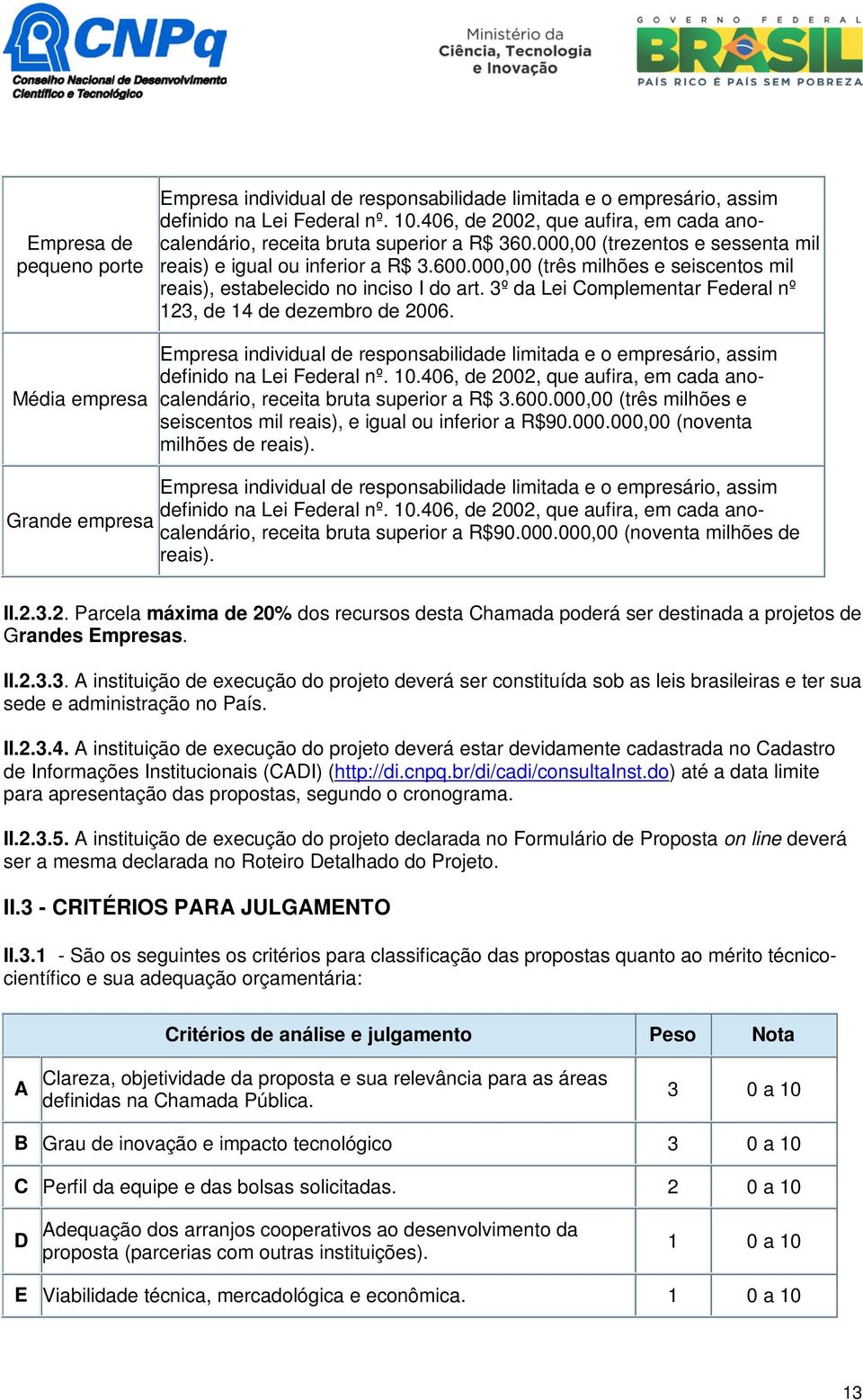 000,00 (três milhões e seiscentos mil reais), estabelecido no inciso I do art. 3º da Lei Complementar Federal nº 123, de 14 de dezembro de 2006.