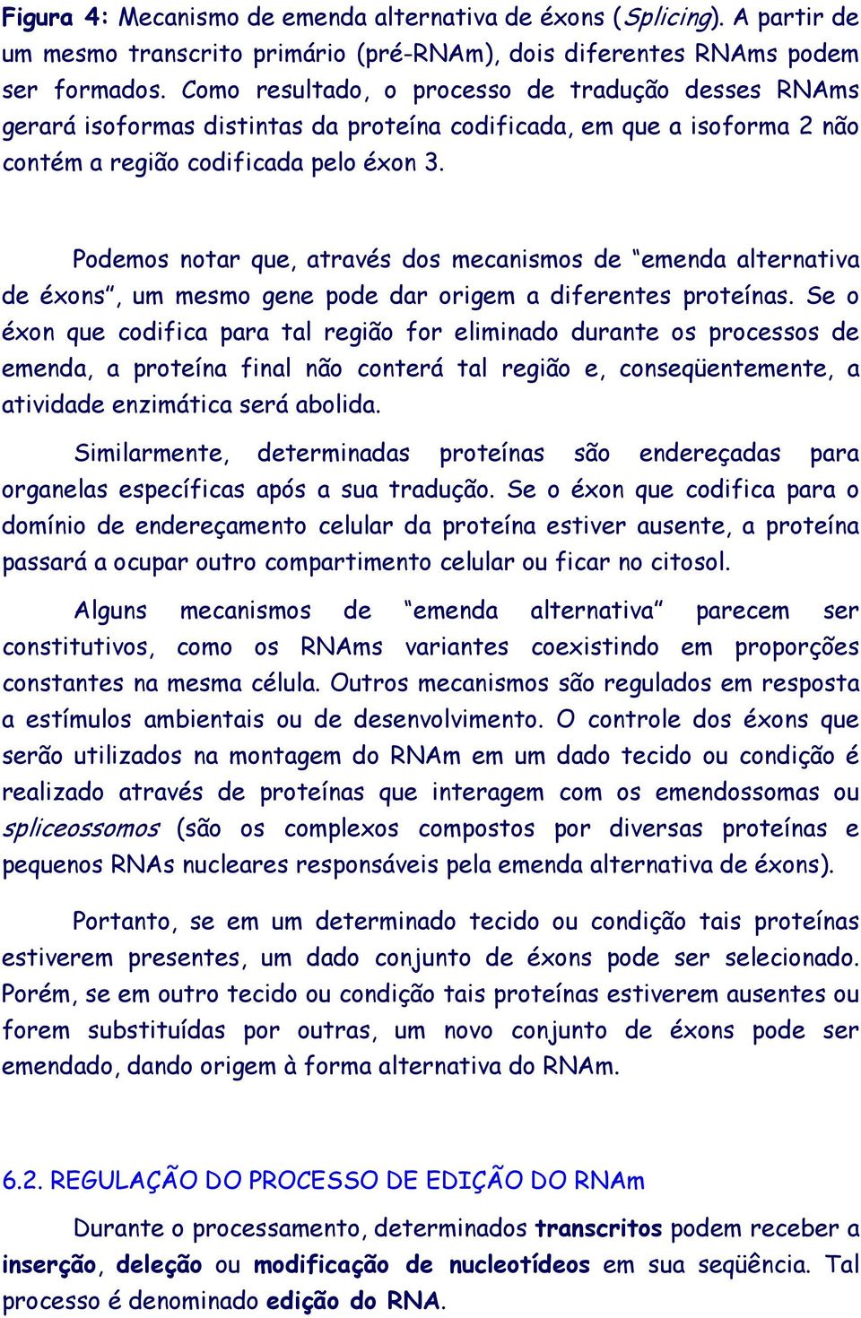 Podemos notar que, através dos mecanismos de emenda alternativa de éxons, um mesmo gene pode dar origem a diferentes proteínas.